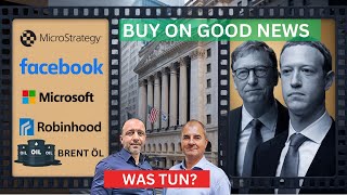 Große Zahlenflut  Was tun Microsoft Meta Platforms Robinhood MicroStrategy im Check [upl. by Tingley]