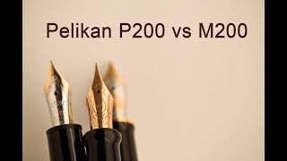 pelikan stilografica P200 vs M200 test scrittura comparativa [upl. by Akemad661]