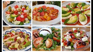 6 ensaladas frescas y saludables  LAS RECETAS DEL VERANO [upl. by Iona]