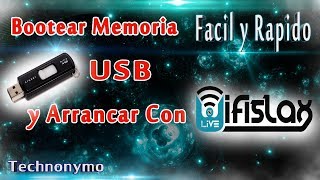 Como Bootear Wifislax Os y Arrancar Desde una Memoria Usb Facil y Rapido [upl. by Panter]