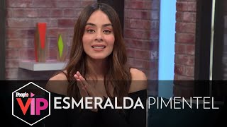 Esmeralda Pimentel se sonroja al hablar de su novio  PeopleVIP [upl. by Eyoj]