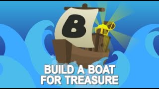 Roblox  Build a Boat for Treasure Building my ship  Glitches [upl. by Brooking]