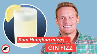 Sam Heughan Makes A Delicious Refreshing amp Simple Gin Fizz  459  Esquire [upl. by Judd]