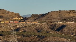 A Frenzy of Trains at Hill 582 on Cajon Pass  November 9th 2024 [upl. by Jaquenetta514]