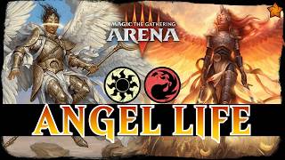 ANGELS RETURN  MTG Arena  Boros Angel Life Gain Token Combo FOUNDATIONS Standard Deck [upl. by Khosrow]