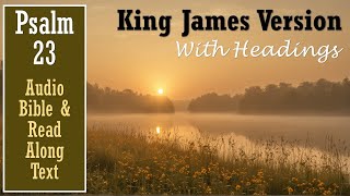 Psalm 23  KJV AUDIO BIBLE With Text amp Images [upl. by Eeleimaj]