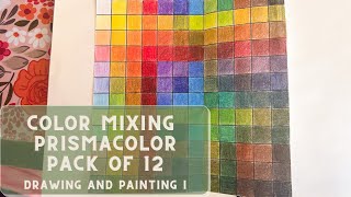 925 Prismacolor Color Mixing Tutorial  Pack of 12 colored pencils [upl. by Yorle]