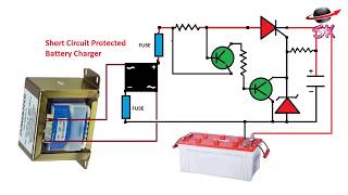 How to make Short Circuit Protect Battery Charger 6 volts and 12 volt chargers [upl. by Akiemat]