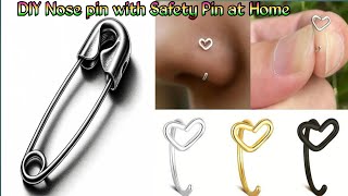 DIY Safety Pin Nose Piercing and the Aftermath [upl. by Stouffer942]