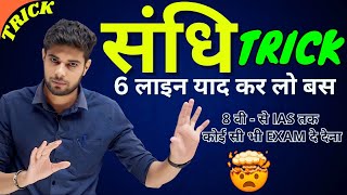 Sandhi Trick  Sandhi Trick in Hindi  Sandhi Hindi Grammar  Hindi Grammar UP Police Hindi Sandhi [upl. by Trebbor]