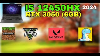 lenovo loq gaming test in four games Dont Miss i5 12450 HX RTX 3050 6GB [upl. by Acenahs]