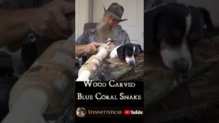 Carving A Blue Coral Snake shorts [upl. by Hadsall]