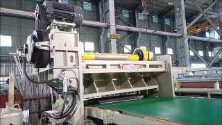 Heavy Fly Shear Cutting Test 12mm HR material [upl. by Ymmac]