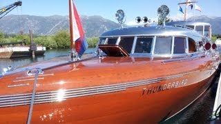 South Tahoe Antique Wooden Boat Classic [upl. by Lust]