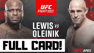 UFC Fight Night Lewis vs Oleinik Predictions amp Full Card Betting Breakdown  UFC Vegas 6 [upl. by Brindle495]