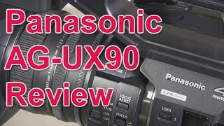 Review Panasonic AGUX90 4K camcorder and comparison with AGUX180 and HCX1 [upl. by Sylvanus]