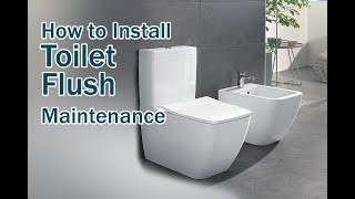 How to install a toilet Flush maintenance at Home [upl. by Nats468]