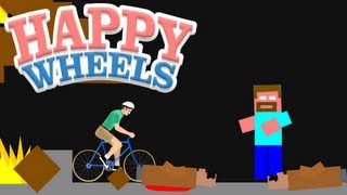 Happy Wheels  Herobrines Uprising Minecraft Adventure [upl. by Samale]