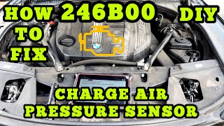 BMW 246B00 Charge Air Pressure Sensor Engine Warning EML ON How To Fix DIY [upl. by Annaeg]