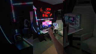 ADDING GOVEE GAMING WALL LIGHT TO MY GAMING SETUP 👽👾 gaming setup viral pcgaming [upl. by Venice955]