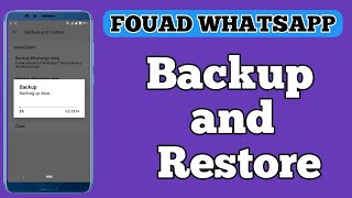 How to backup and restore in fouad Whatsapp  Mkvtechnical [upl. by Otrebcire]