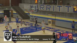 Mens Basketball College of Alameda vs Merritt College  January 12 2024 [upl. by Macfadyn853]