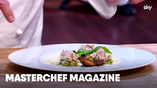 Due Giudici Una Spesa con Bruno Barbieri e Giorgio Locatelli tartare di trota  MasterChef Magazine [upl. by Ocinom668]