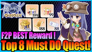 TOP 8 Reward F2P New Encounter Quest UPDATED Doram Kingdom Guide Ragnarok Origin Global [upl. by Kendyl]