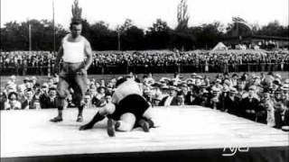 Gustav Fristensky vs Josef Smejkal  1913  Oldest Available Professional Wrestling Match Footage [upl. by Ailisab826]