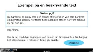 Beskrivande text  Sfi kurs D [upl. by Aicirtal549]