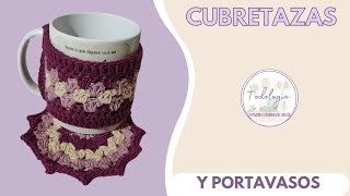 quot¡Crea Portavasos y Cubretazas a Crochet Tutorial Paso a Paso para Principiantesquot [upl. by Anytsyrk]