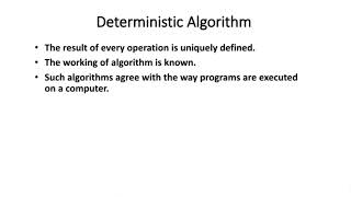 DETERMINISTIC AND NON DETERMINISTIC ALGORITHM shorts algorithm daa shortvideo [upl. by Gnok989]