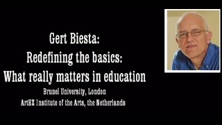 Gert Biesta What really matters in education VIA UnivCollege [upl. by Biron54]