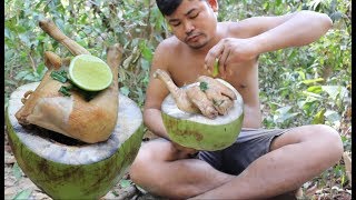 Technique Cook Chicken in Coconut  How to Cook Chicken with Coconut water [upl. by Harvie35]