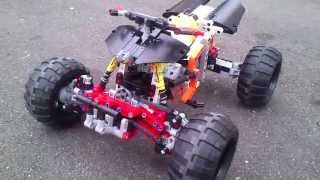 Lego Technic 9398  Model C  Quad Bike  Motorized Power Functions [upl. by Swen]