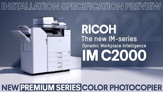 How to Install RICOH IM C2000 Complete Step by Step Tutorial with Unboxing amp Specifications [upl. by Einreb284]