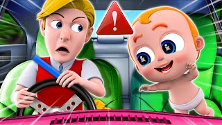 Car Safety Song 🚨🚓🚒  Baby Lets Buckle Up 👶🏻🍼  ✨NEW Nursery Rhymes For Kids [upl. by Aihtenyc]