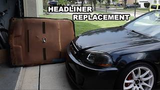 Headliner Suede Upgrade on the Civic [upl. by Niliram]