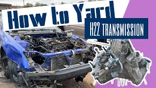 Junk yard H22 and K24a4 transmission haul [upl. by Najar]