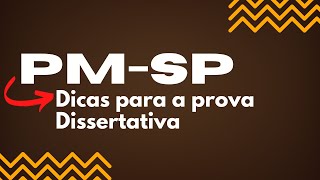 PMSP  Prova dissertativa  Dicas [upl. by Daune]