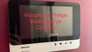 Visiophone Philips WelcomeEye Comfort  explications branchement et test [upl. by Ardnossak945]