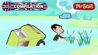 Mr Beans POND CRASH  Mr Bean Animated Funny Clips  Cartoons for Kids  ZeeKay British Cartoons [upl. by Leacim]