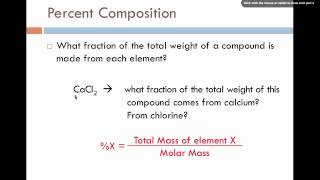 Molar Mass and Percent Composition [upl. by Letnuahs374]