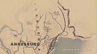 Red Dead Redemption 2 Treasure Maps  Sketched Map [upl. by Scribner624]