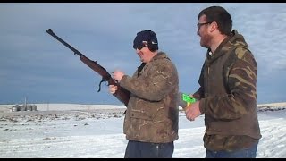 Shooting An Elephant Gun Ruger No 1 458 Win Mag HD [upl. by Rfinnej]