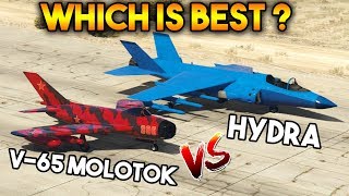 GTA 5 ONLINE  MOLOTOK VS HYDRA WHICH IS BEST JET [upl. by Dermott814]