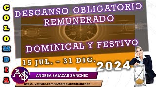 2024 JULDIC DESCANSOSOBLIGATORIOS REMUNERADOS DOMINGOS FESTIVOS TRABAJODOMINGOFESTIVO [upl. by Johnstone657]