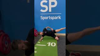 Knee Side Plank Abduction Lifts Exercise Demo [upl. by Roht]