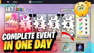 How To Complete Holi Event In Free Fire  Holi Event Free Fire 2024 [upl. by Dunc]