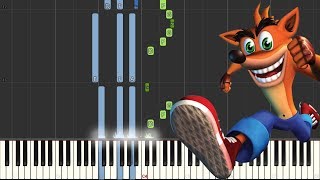 Crash Bandicoot  Slippery ClimbStormy Ascent Piano Tutorial Synthesia [upl. by Usanis]